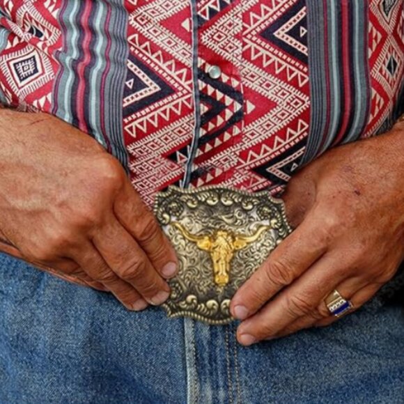 Western Cowboy Leather Belt main image 5